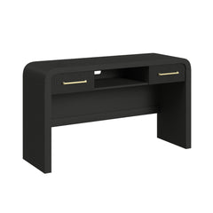 Ridgemont Dressing Table in Black with Grain