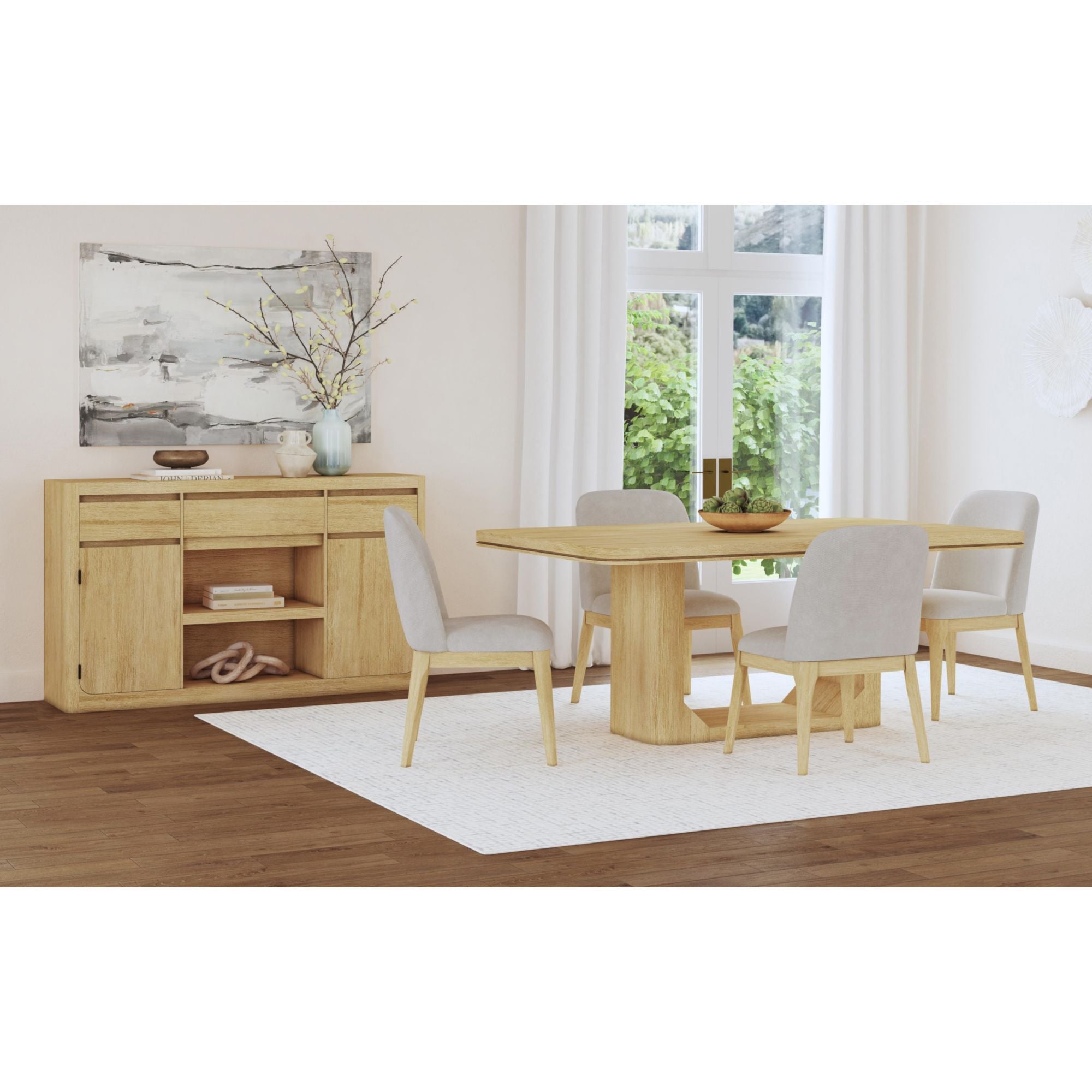 Rosalie Dining Side Chair in Natural (2 Per Carton) – SKU D-16860-6-SC | Elements