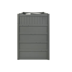 Sami Twin Over Twin Step Bunk with Left HB in Grey