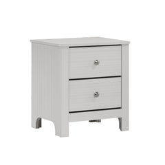 Sami Youth 2-Drawer Nightstand in White