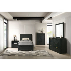 South Bend Nightstand with USB in Black