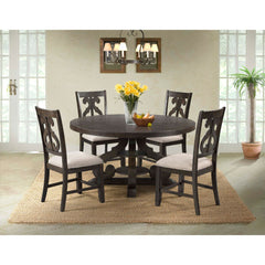 Stone Round Dining Table W/PU Base – SKU DST180DT | Elements