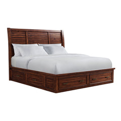 Sullivan King Storage Bed in Rich Cherry