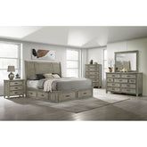 Sullivan Queen Storage Bed in Drift Grey – SKU SV300QB | Elements