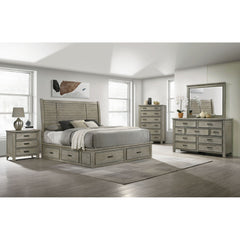 Sullivan Queen Storage Bed in Drift Grey – SKU SV300QB | Elements