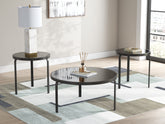 Tampa Furniture Outlet Lutz - Ashley Furniture - Dorylin Table (Set of 3) - Occasional Table Set (3/CN) / Black - T139-13