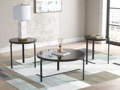 Tampa Furniture Outlet Lutz - Ashley Furniture - Dorylin Table (Set of 3) - Occasional Table Set (3/CN) / Black - T139-13