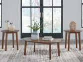 Tampa Furniture Outlet Lutz - Ashley Furniture - Gordonay Table (Set of 3) - Occasional Table Set (3/CN) / Brown - T155-13