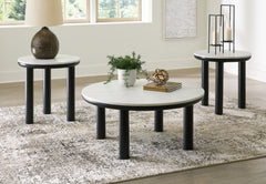 Tampa Furniture Outlet Lutz - Ashley Furniture - Xandrum Table (Set of 3) - Occasional Table Set (3/CN) / Black/White - T159-13