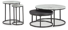 Tampa Furniture Outlet Lutz - Ashley Furniture - Jusmour Table (Set of 4) - Occasional Nesting TBL (4/CN) / Black/White - T161-14