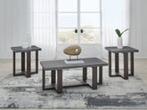 Tampa Furniture Outlet Lutz - Ashley Furniture - Dynnford Table (Set of 3) - Occasional Table Set (3/CN) / Gray/Brown - T216-13