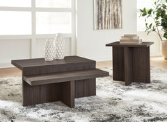 Tampa Furniture Outlet Lutz - Ashley Furniture - Zendex Table (Set of 2) - Occasional Table Set (Set of 2) / Brown - T304-12