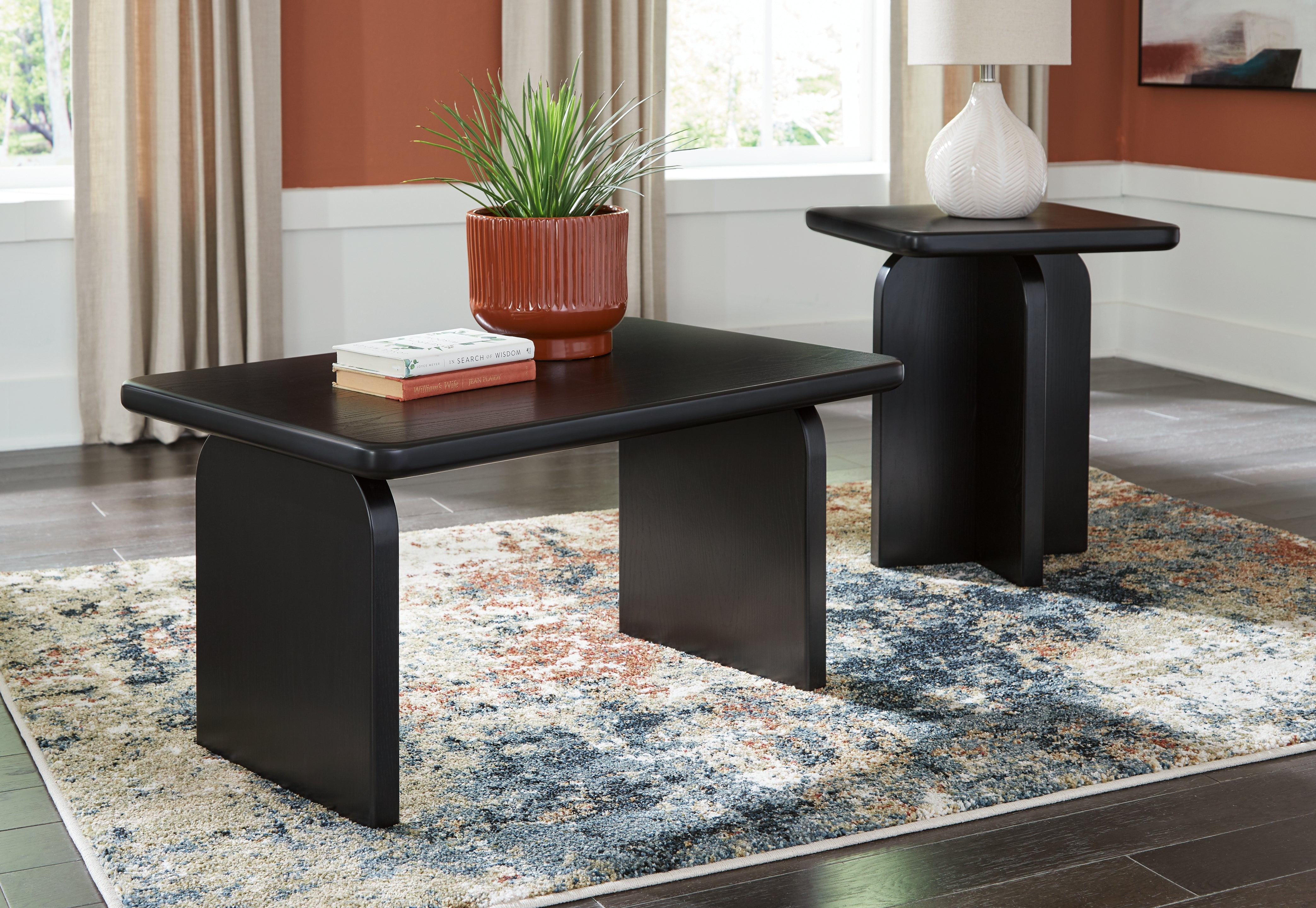 Tampa Furniture Outlet Lutz - Ashley Furniture - Mitchalli Table (Set of 2) - Occasional Table Set (Set of 2) / Black - T313-12