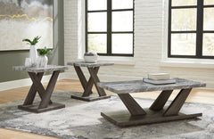 Tampa Furniture Outlet Lutz - Ashley Furniture - Bensonale Table (Set of 3) - Occasional Table Set (3/CN) / Brown/Gray - T400-13