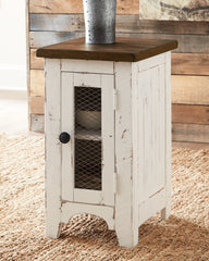 Tampa Furniture Outlet Lutz - Ashley Furniture - Wystfield Chairside End Table - Chair Side End Table / White/Brown - T459-7