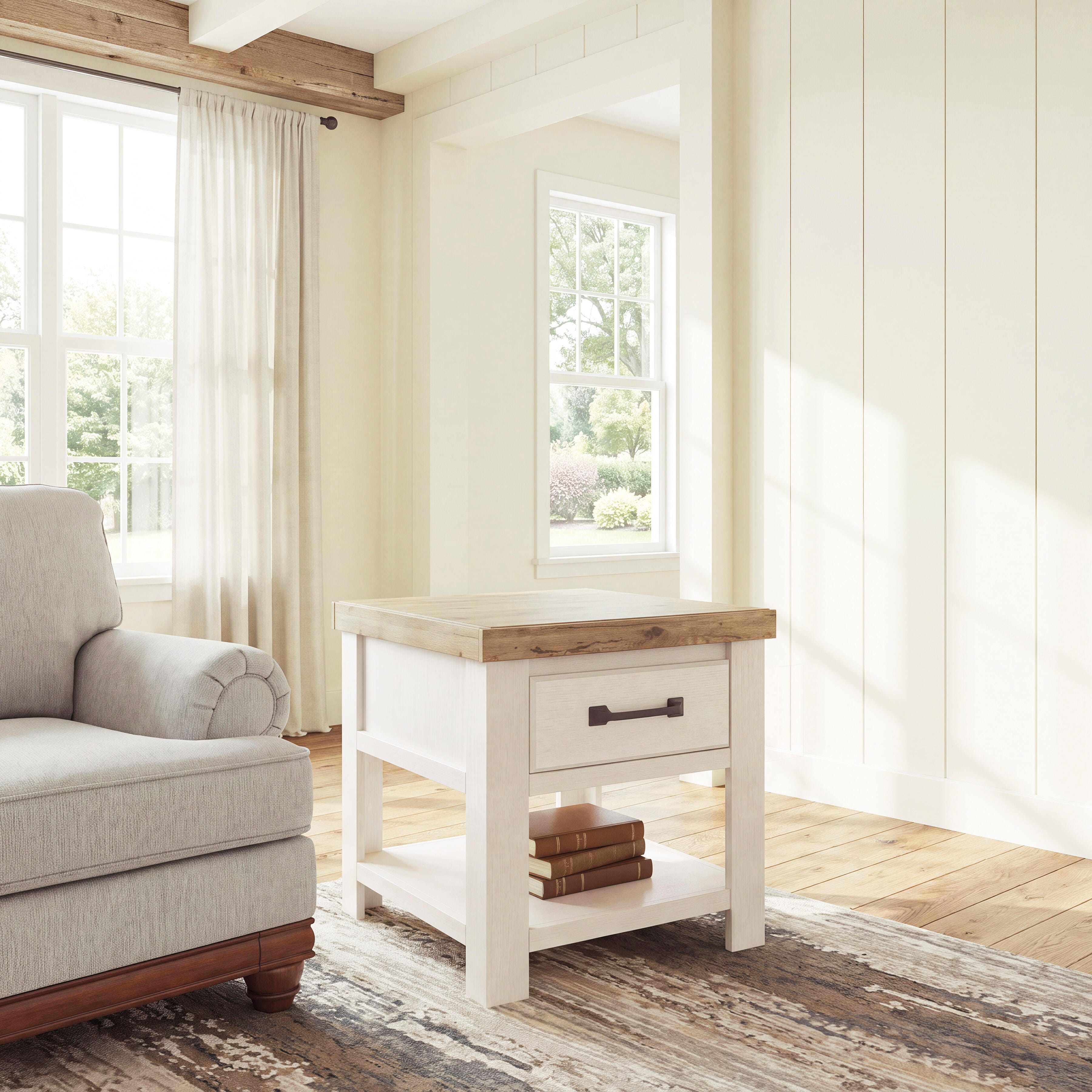 Tampa Furniture Outlet Lutz - Ashley Furniture - Savonport End Table - Rectangular End Table - T4615-3