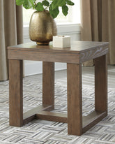 Tampa Furniture Outlet Lutz - Ashley Furniture - Cariton End Table - Square End Table / Gray - T471-2