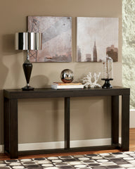 Tampa Furniture Outlet Lutz - Ashley Furniture - Watson Sofa/Console Table - Sofa Table / Dark Brown - T481-4
