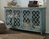 Tampa Furniture Outlet Lutz - Ashley Furniture - Mirimyn Accent Cabinet - Accent Cabinet / Antique Teal - T505-762