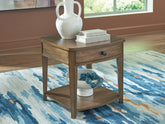 Tampa Furniture Outlet Lutz - Ashley Furniture - Burkbyer End Table - Rectangular End Table - T513-3