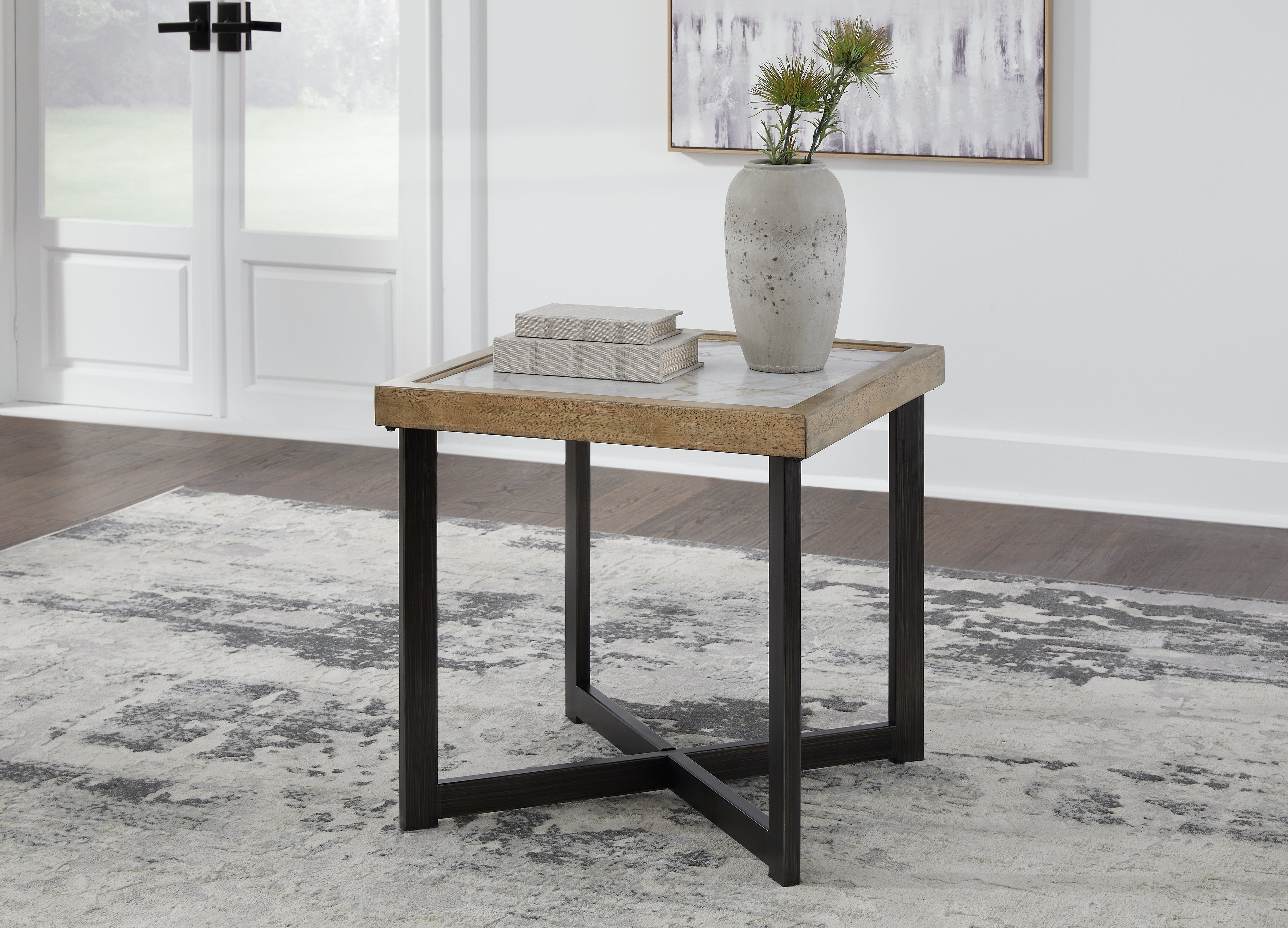 Tampa Furniture Outlet Lutz - Ashley Furniture - Montia End Table - Square End Table / Multi - T632-2