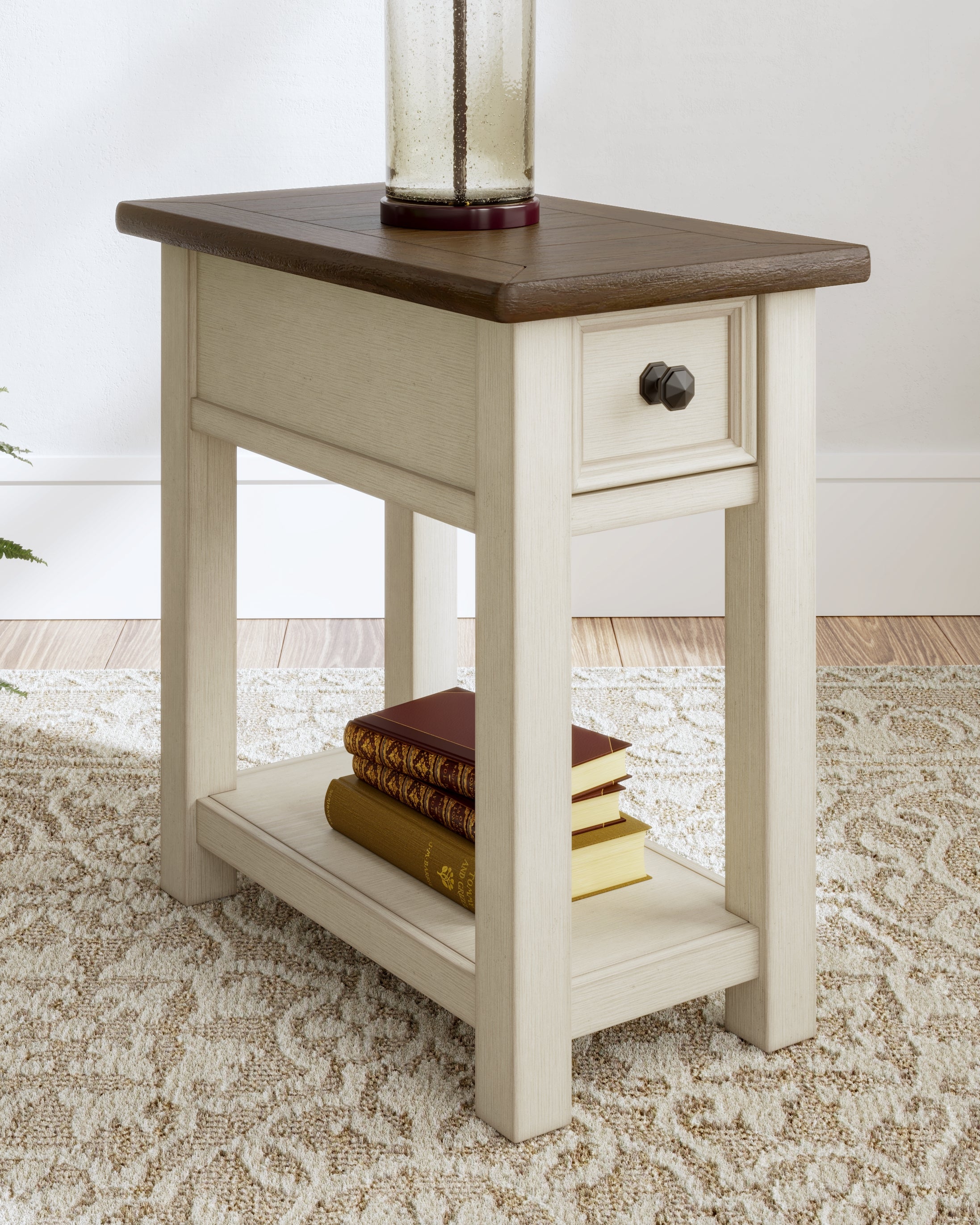 Tampa Furniture Outlet Lutz - Ashley Furniture - Bolanburg Chairside End Table - Chair Side End Table / Two-tone - T637-107