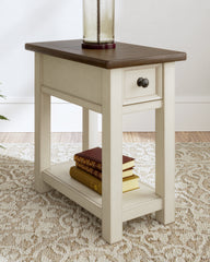 Tampa Furniture Outlet Lutz - Ashley Furniture - Bolanburg Chairside End Table - Chair Side End Table / Two-tone - T637-107