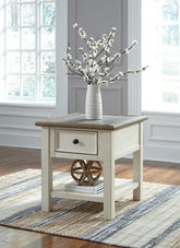 Tampa Furniture Outlet Lutz - Ashley Furniture - Bolanburg End Table - Rectangular End Table / Two-tone - T637-3