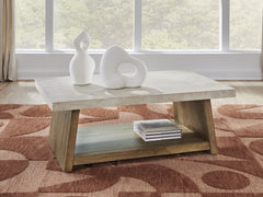 Tampa Furniture Outlet Lutz - Ashley Furniture - Brendalhouse Coffee Table - Rectangular Cocktail Table / Light Brown - T642-1