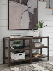 Tampa Furniture Outlet Lutz - Ashley Furniture - Kallenny Sofa Table - Sofa Table / Brown/Gray - T669-4