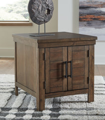 Tampa Furniture Outlet Lutz - Ashley Furniture - Moriville End Table - Rectangular End Table / Grayish Brown - T731-3