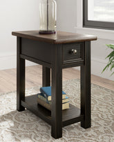 Tampa Furniture Outlet Lutz - Ashley Furniture - Tyler Creek Chairside End Table - Chair Side End Table / Grayish Brown/Black - T736-107