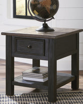 Tampa Furniture Outlet Lutz - Ashley Furniture - Tyler Creek End Table - Rectangular End Table / Grayish Brown/Black - T736-3