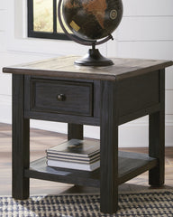 Tampa Furniture Outlet Lutz - Ashley Furniture - Tyler Creek End Table - Rectangular End Table / Grayish Brown/Black - T736-3