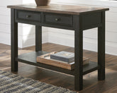 Tampa Furniture Outlet Lutz - Ashley Furniture - Tyler Creek Sofa/Console Table - Sofa Table / Grayish Brown/Black - T736-4