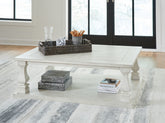 Tampa Furniture Outlet Lutz - Ashley Furniture - Arlendyne Coffee Table - Rectangular Cocktail Table / Antique White - T747-1