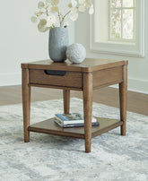 Tampa Furniture Outlet Lutz - Ashley Furniture - Roanhowe End Table - Rectangular End Table / Brown - T769-3