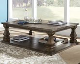 Tampa Furniture Outlet Lutz - Ashley Furniture - Johnelle Coffee Table - Rectangular Cocktail Table / Gray - T776-1