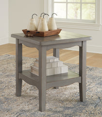 Tampa Furniture Outlet Lutz - Ashley Furniture - Charina End Table - Square End Table / Antique Gray - T784-2