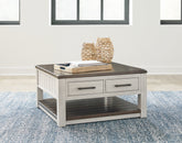 Tampa Furniture Outlet Lutz - Ashley Furniture - Darborn Lift-Top Coffee Table - Lift Top Cocktail Table / Gray/Brown - T796-00
