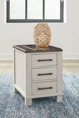 Tampa Furniture Outlet Lutz - Ashley Furniture - Darborn Chairside End Table - Chair Side End Table / Gray/Brown - T796-7