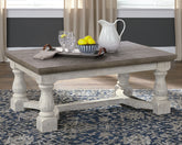 Tampa Furniture Outlet Lutz - Ashley Furniture - Havalance Coffee Table - Rectangular Cocktail Table / Gray/White - T814-1