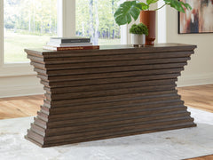 Tampa Furniture Outlet Lutz - Ashley Furniture - Hannodream Sofa Table - Sofa Table / Warm Brown - T821-4