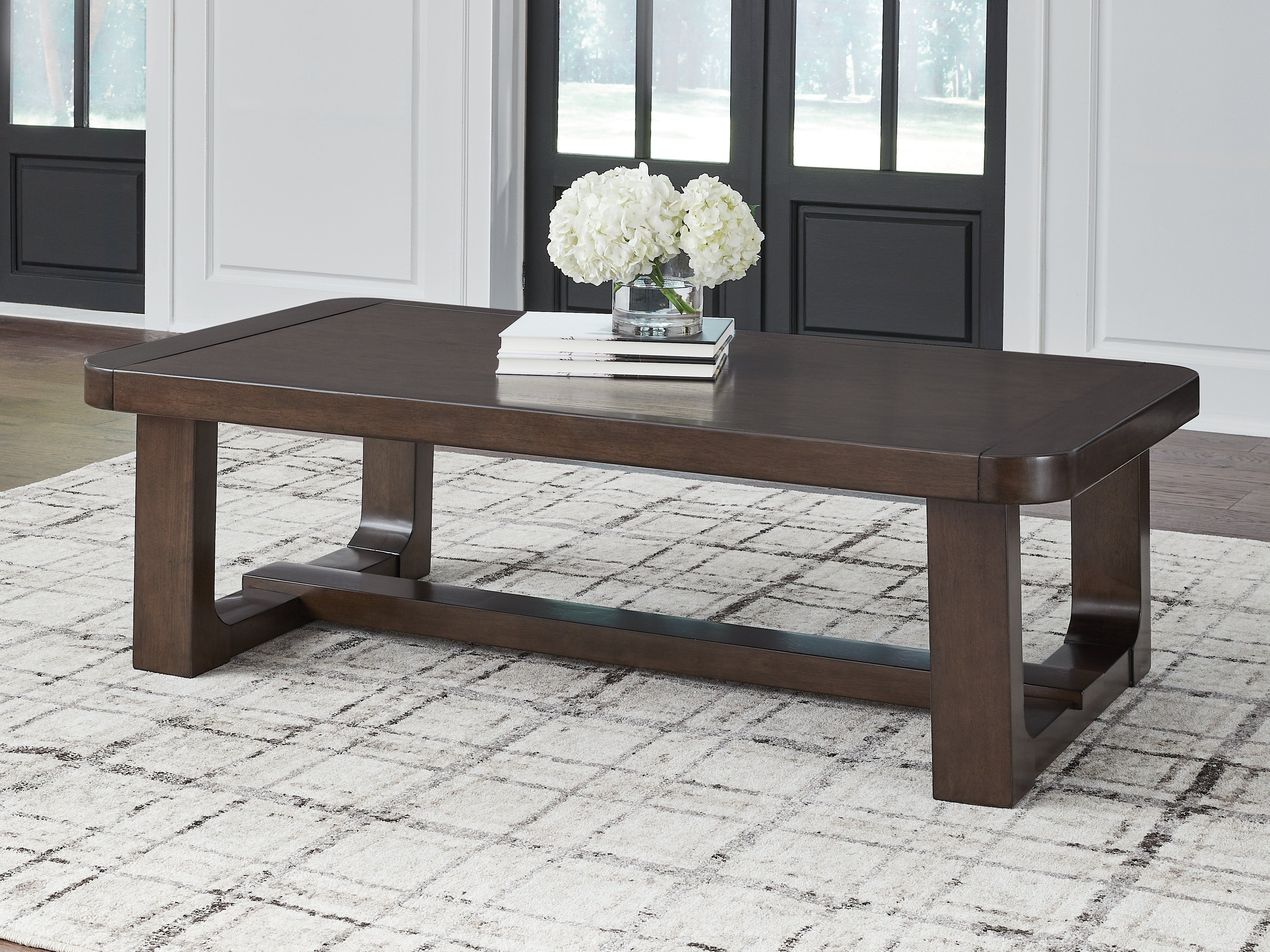 Tampa Furniture Outlet Lutz - Ashley Furniture - Breckington Coffee Table - Rectangular Cocktail Table / Dark Brown - T856-1