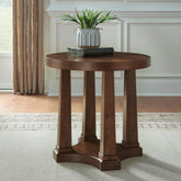 Tampa Furniture Outlet Lutz - Ashley Furniture - Rustic Plains End Table - Round End Table - T877-6