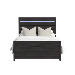 Tobias Full Bed with LED in Black