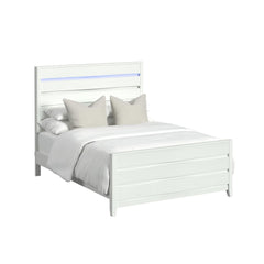Tobias Full Bed with LED in White