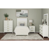 Tobias 5-Drawer Chest in White – SKU B-15990-7-CH | Elements