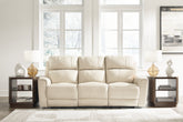 Tampa Furniture Outlet Lutz - Ashley Furniture - Dahlmoore Living Room - Reclining Power Sofa / Almond - U1320087