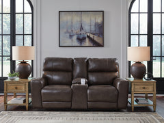 Tampa Furniture Outlet Lutz - Ashley Furniture - Crossplex Living Room - PWR REC Loveseat/CON/ADJ HDRST / Smoke - PCU6450618
